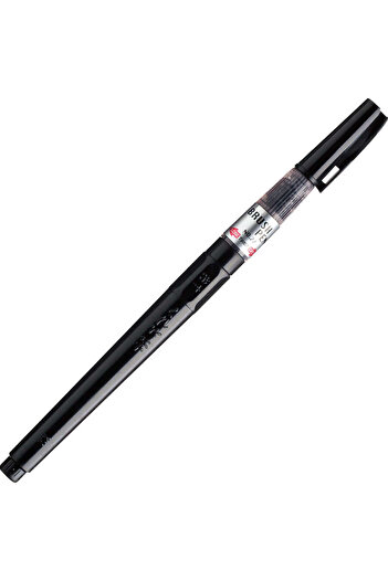 Zig Refillable Brush Tip Pen with Water Tank Black