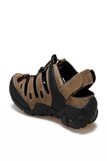 Dockers Men's Brown Upper With Hole, Lace Up, Elastic, Back Fastener Sports Sandals 216504