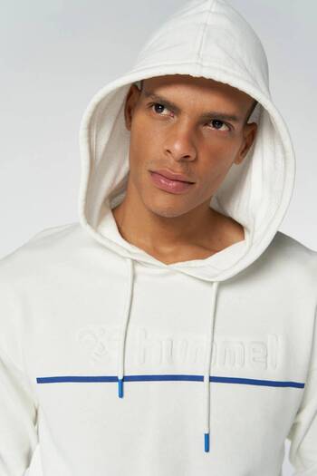 hummel 921645-9003 Hummel Hmladrıan Hoodie Чоловічий світшот OFF WHITE