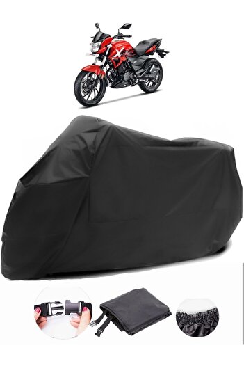 AutoEN Hero Hunk 200R Black Motorcycle Tarpaulin Waterproof Durable Fabric