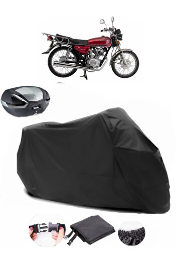AutoEN Mondial 100 Masti Backpack Compatible Black Motorcycle Tarpaulin Waterproof Durable Fabric