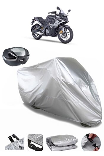AutoEN Bajaj Pulsar RS 200 Back Bag Compatible Motorcycle Tarpaulin Luxury Quality Thick High Quality