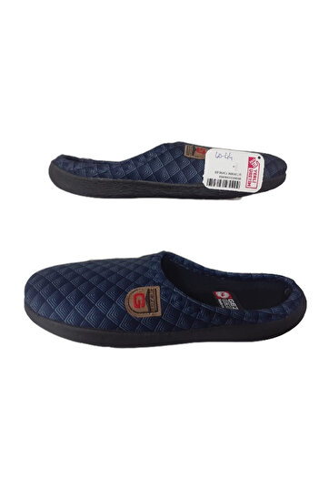 GEZER Men's Navy Blue Striped Ultra Light Daily Indoor Slippers