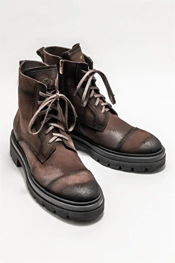 Elle Shoes Καφέ ανδρικές μπότες casual