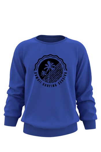 ADA BEBEK ÇOCUK Unisex Μαύρο φούτερ Hawaii Surfing Session