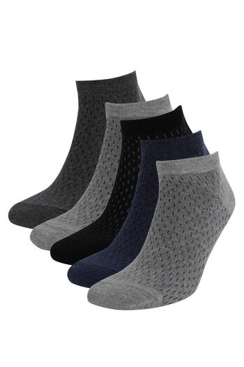 DeFacto Men's 5-Piece Booties Socks J6430Azns