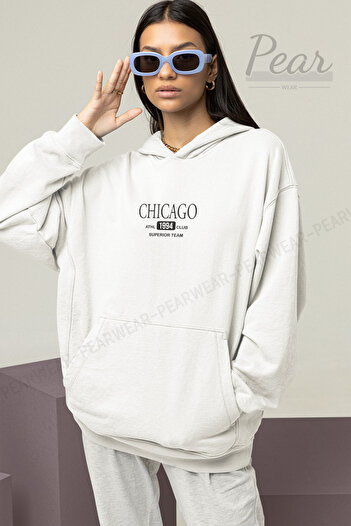 Pear Wear Чикаго друкований жіночий оверсайз світшот