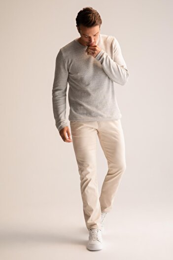 DeFacto Regular Fit Crew Neck Knitwear Sweater