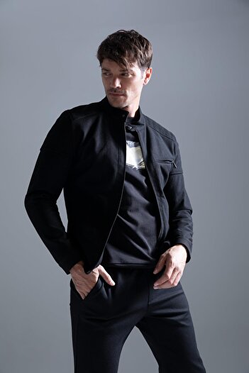 DeFacto Slim Fit Dik Yaka Mont