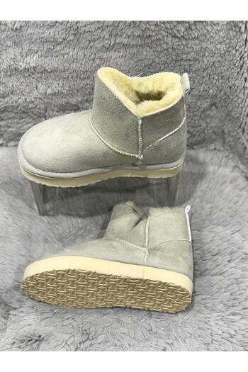 Metin Ayakkabı bone color outer material nubuck inner material fur children's boots