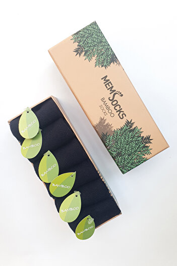 MEM SOCKS Комплект от 6 детски чорапи до глезена от бамбук, в специална кутия