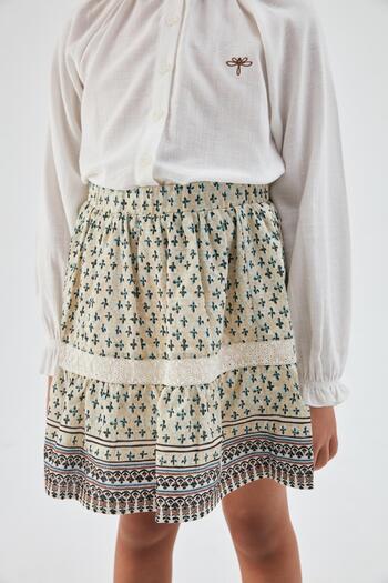 Tyess Bg Store Girl Patterned Skirt 23psstj4301