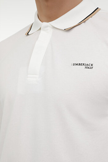 lumberjack ML FRANKY 15BA-110 3PR Ekru Erkek Uzun Kol T-Shirt