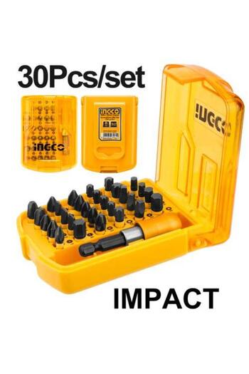 Ingco Bits Tornavida Ucu Seti Darbeli 30'lu Set