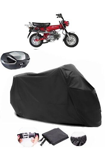 AutoEN Skyteam Skymax 125 Backpack Compatible Black Motorcycle Tarpaulin Waterproof Durable Fabric