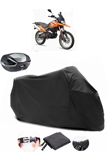 AutoEN Galley KD-250GY Backpack Compatible Black Motorcycle Tarpaulin Waterproof Durable Fabric