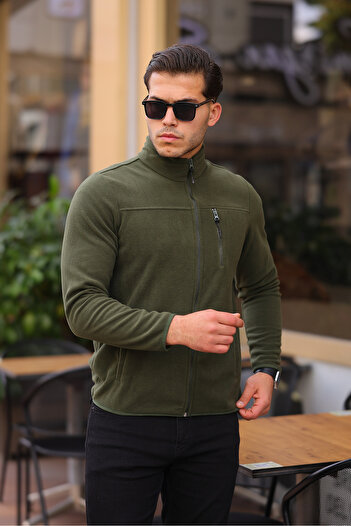 northerner Men's Zippered Fleece Winter Fleece Anti-Pilling