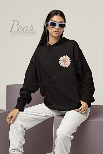 Pear Wear Жіночий оверсайз-светр з принтом ромашок