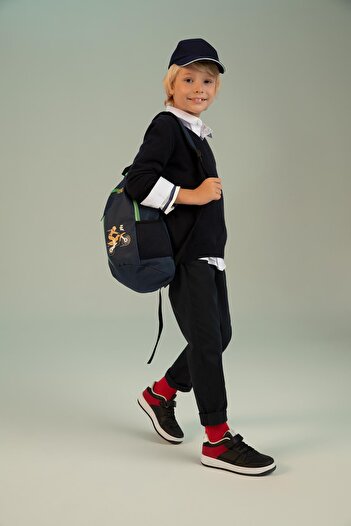 DeFacto Boy's Navy Blue Gabardine School Pants U3254A622Au