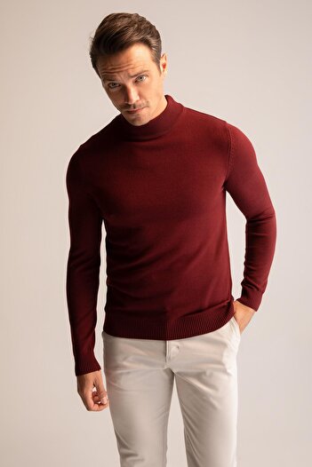 DeFacto Slim Fit Half Turtleneck Knitwear Sweater R1127az22wn