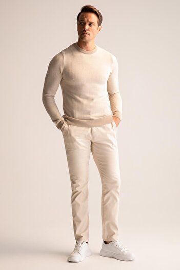 DeFacto Slim Fit Crew Neck Knitwear Sweater X5159az22wn