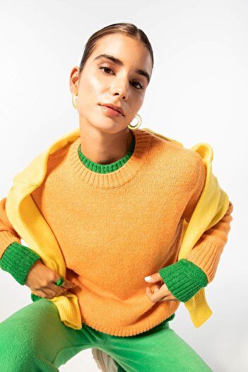 DeFacto Relax Fit Crew Neck Sweater