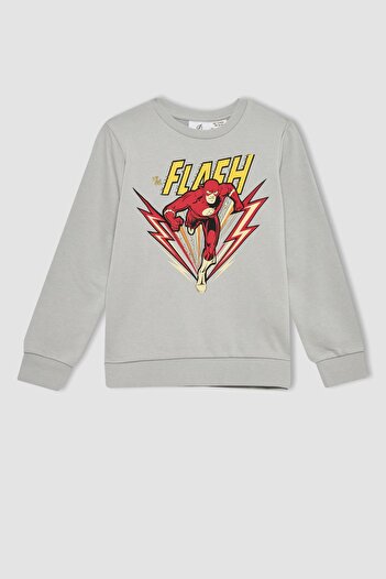 DeFacto Erkek Çocuk The Flash Bisiklet Yaka Sweatshirt