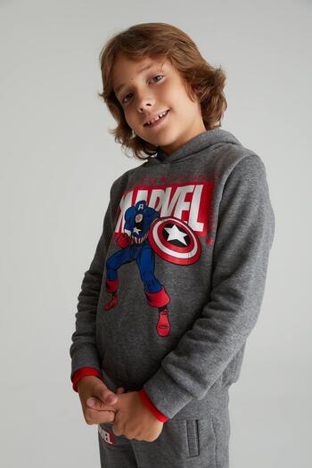 DeFacto Erkek Çocuk Marvel Kapüşonlu Sweatshirt