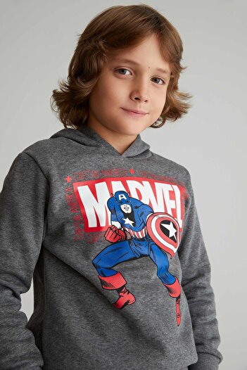 DeFacto Erkek Çocuk Marvel Kapüşonlu Sweatshirt