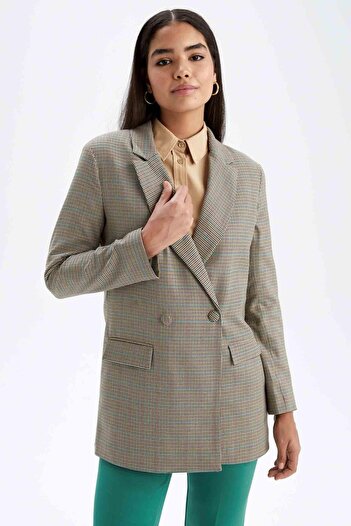 DeFacto Regular Fit Shirt Collar Blazer