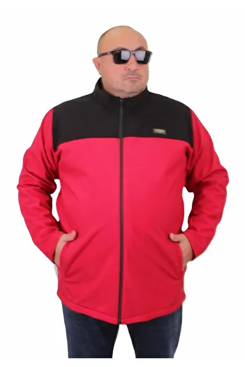 MocGrande Large Size Waterproof Waterprof Coat 23822 RED