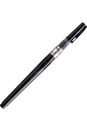 Zig Refillable Brush Tip Pen with Water Tank Black
