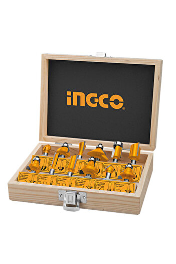 Ingco Freze Takımı 8mm 12'li