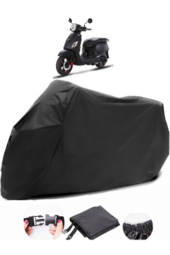 AutoEN SYM Fiddle III Black Motorcycle Tarpaulin Waterproof Durable Fabric