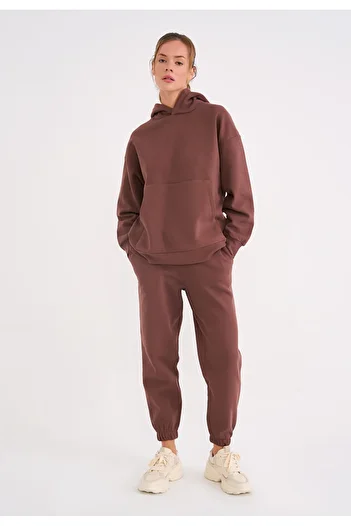 La Sarta Joda Unisex Brown Tracksuit Set