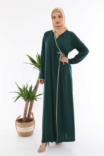 medipek Tied Prayer Dress Emerald Green