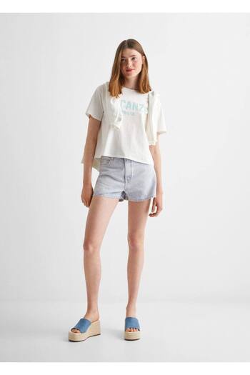 Mango Teen Dark Blue Plus Size Shorts & Bermuda for Kids