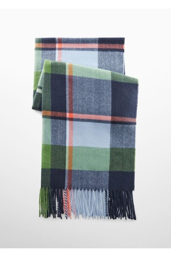 MANGO Woman Plaid Scarf