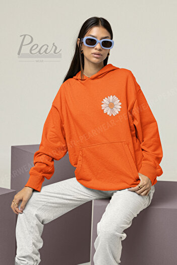 Pear Wear Жіночий оверсайз-светр з принтом ромашок