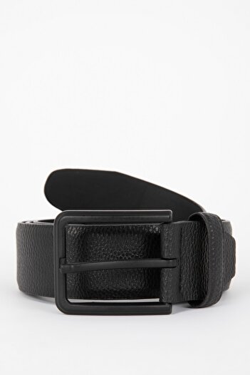 DeFacto Men's Faux Leather Rectangular Classic Belt - V0624Azns