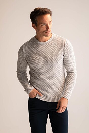 DeFacto Πλεκτό πουλόβερ Regular Fit Crew Neck R1175az22wn