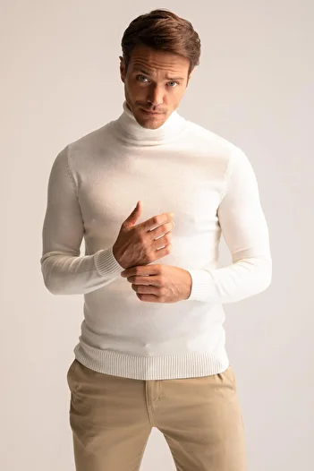 DeFacto Slim Fit Turtleneck Knitwear Sweater R1124az22wn