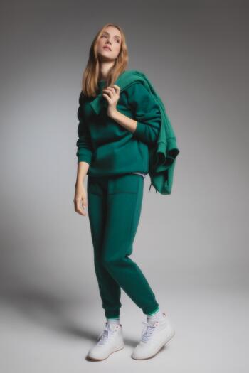 DeFacto Φούτερ Oversize Fit Crew Neck Thick Φούτερ Υφασμάτινο Φούτερ