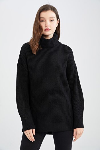 DeFacto Oversize Fit Balıkçı Yaka Tunik