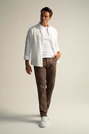 DeFacto Regular Fit Basic Chino Trousers