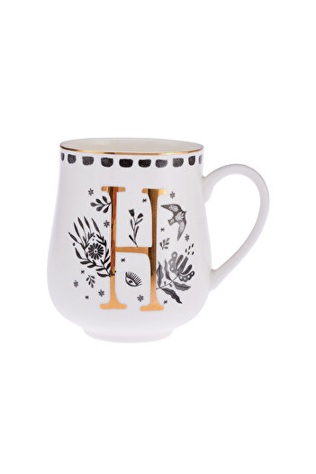 Emsan Artisan H Letter New Bone Mug 220 ml