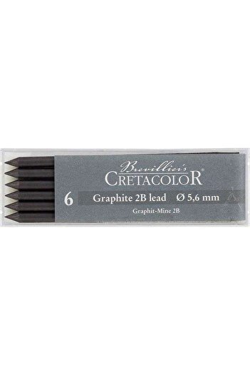 CretaColor Portmin Tip Graphite 2B 5.6 mm 6-Pack