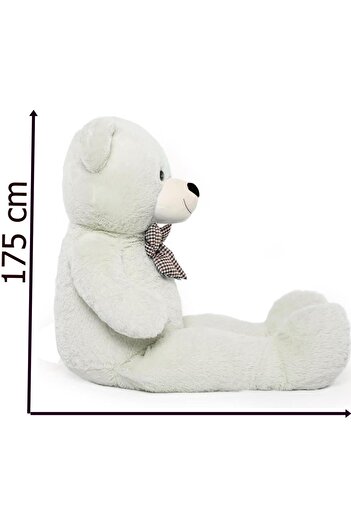 Sole 175 cm Papyonlu DEV Boy Peluş Ayı - % 100 YERLİ