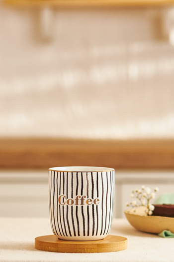 Emsan Tinycoffe 2 Piece New Bone Mug Set 200 ml Black