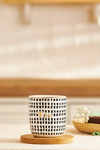 Emsan Tinytea Black 200 ml Bonnet Mug Set - 2 Pieces